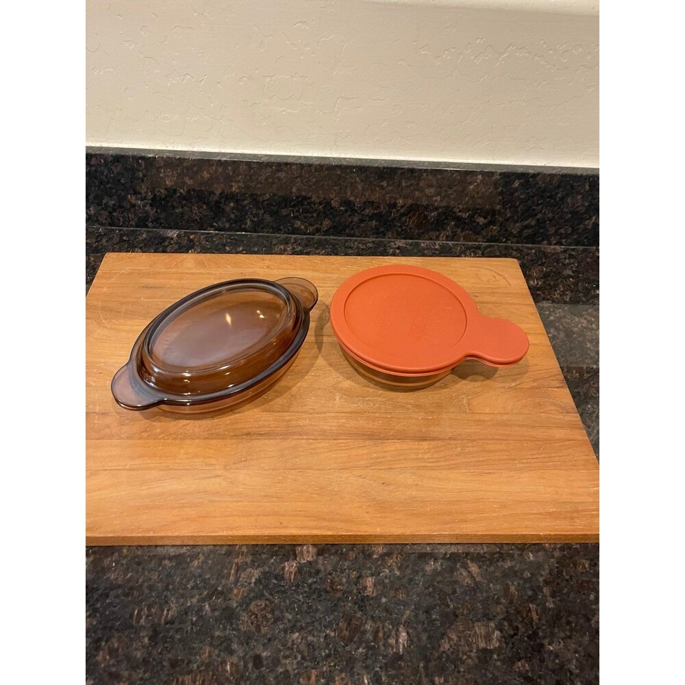 4 Corning Visions Brown Cookware & Storage
